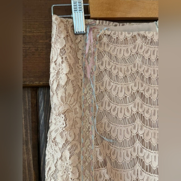 Rebecca Taylor Blush Lace Midi Skirt - Picture 6 of 7